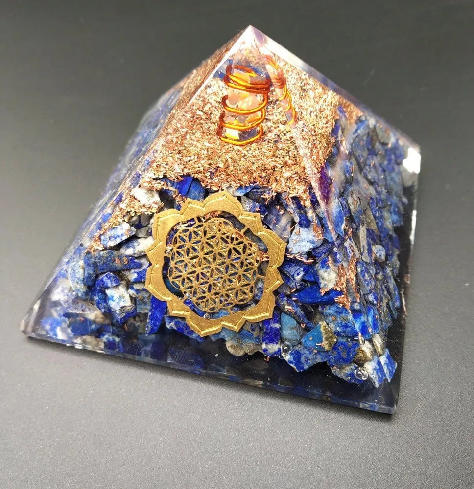 Lapis Orgonite Pyramid