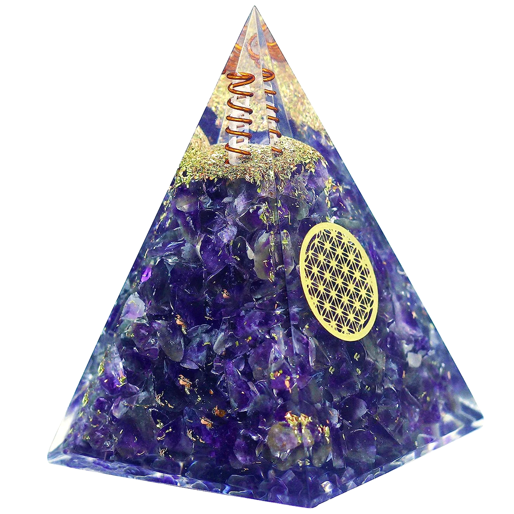 Amethyst-Nubian-Orgonite-Pyramid-With-Clear-Quartz-Crystal-and-Copper-Coil