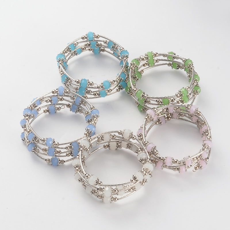 Glass-Bead-Wrap-Bracelet