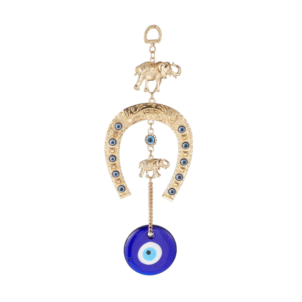 Evil-Eye-Decor-Golden-Horseshoe-and-Elephant-Hanging