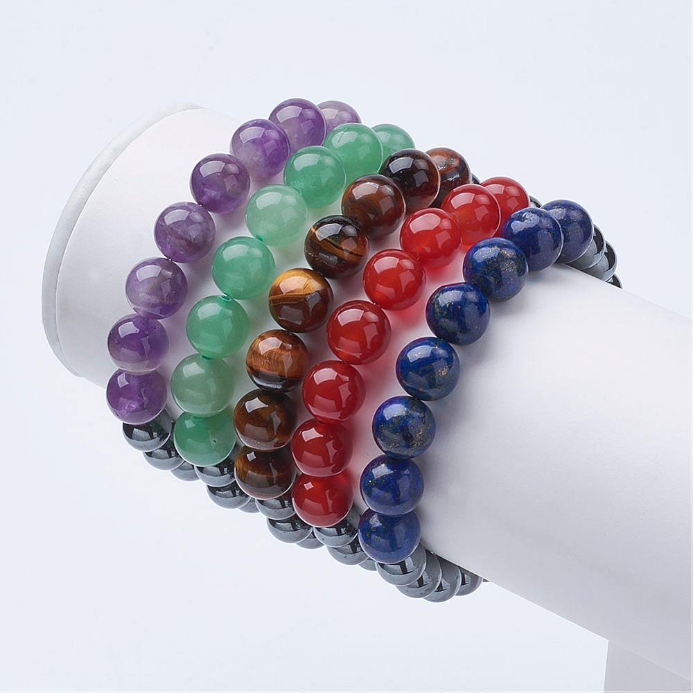 Gemstone-Hematite-Bracelet
