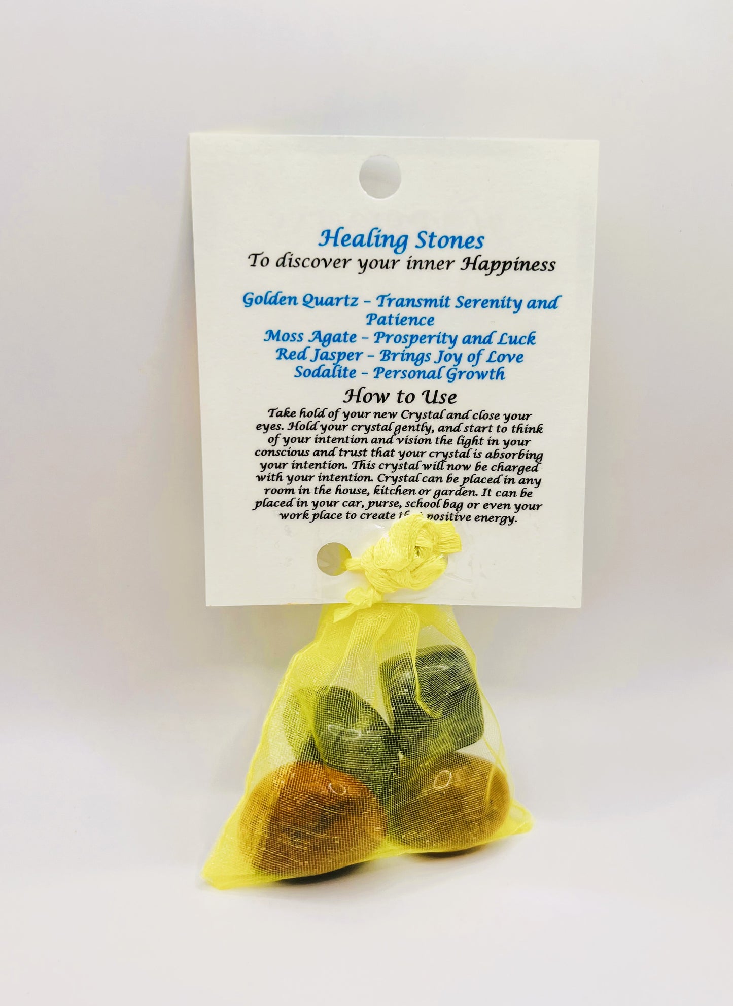 Happiness Crystal Healing Bag