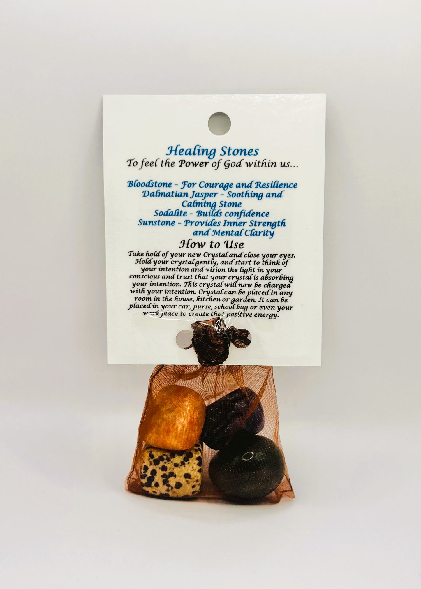 Power Crystal Healing Bag