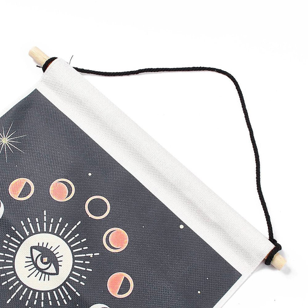 Palm with Moon Phases Tapestry Wall Hanging