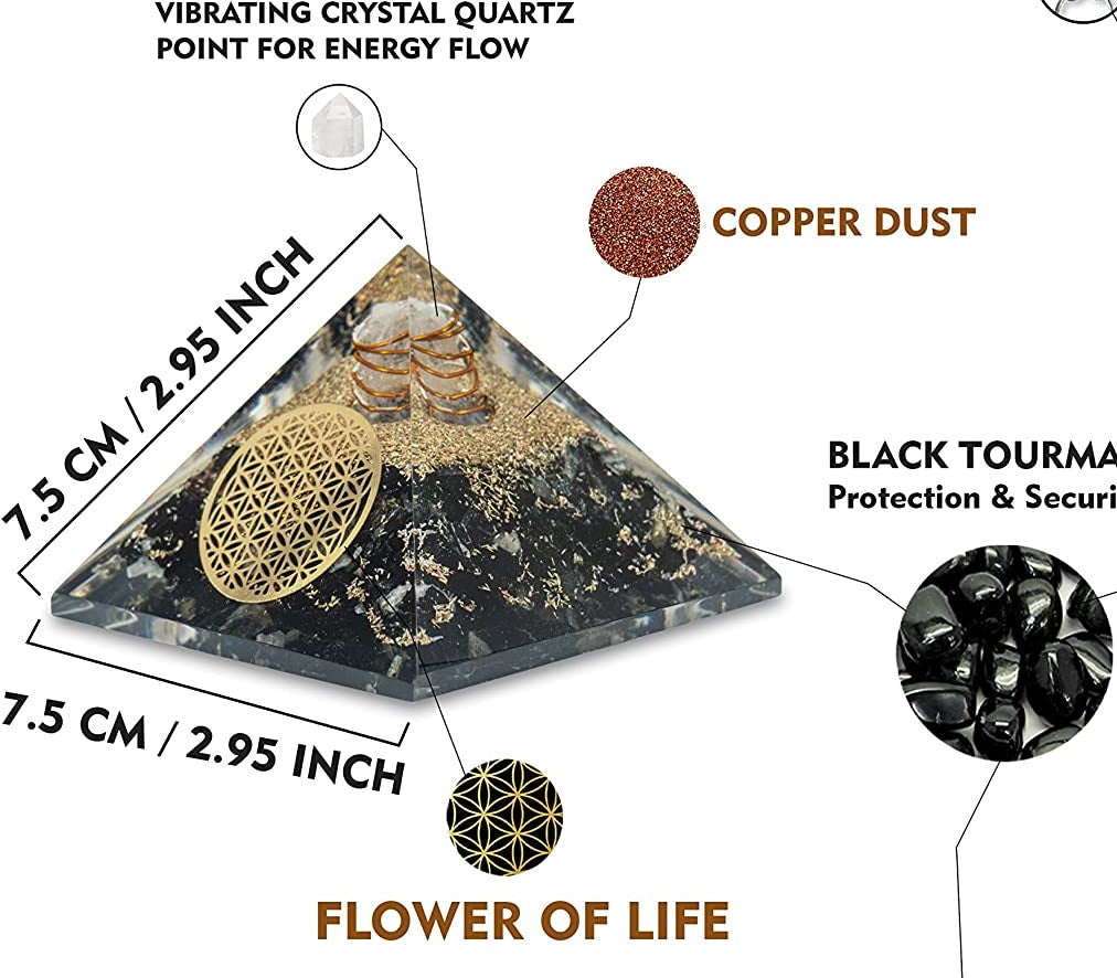 Black-Tourmaline-Orgonite-Pyramid-with-Clear-Quartz-Crystal-and-Copper-Coil