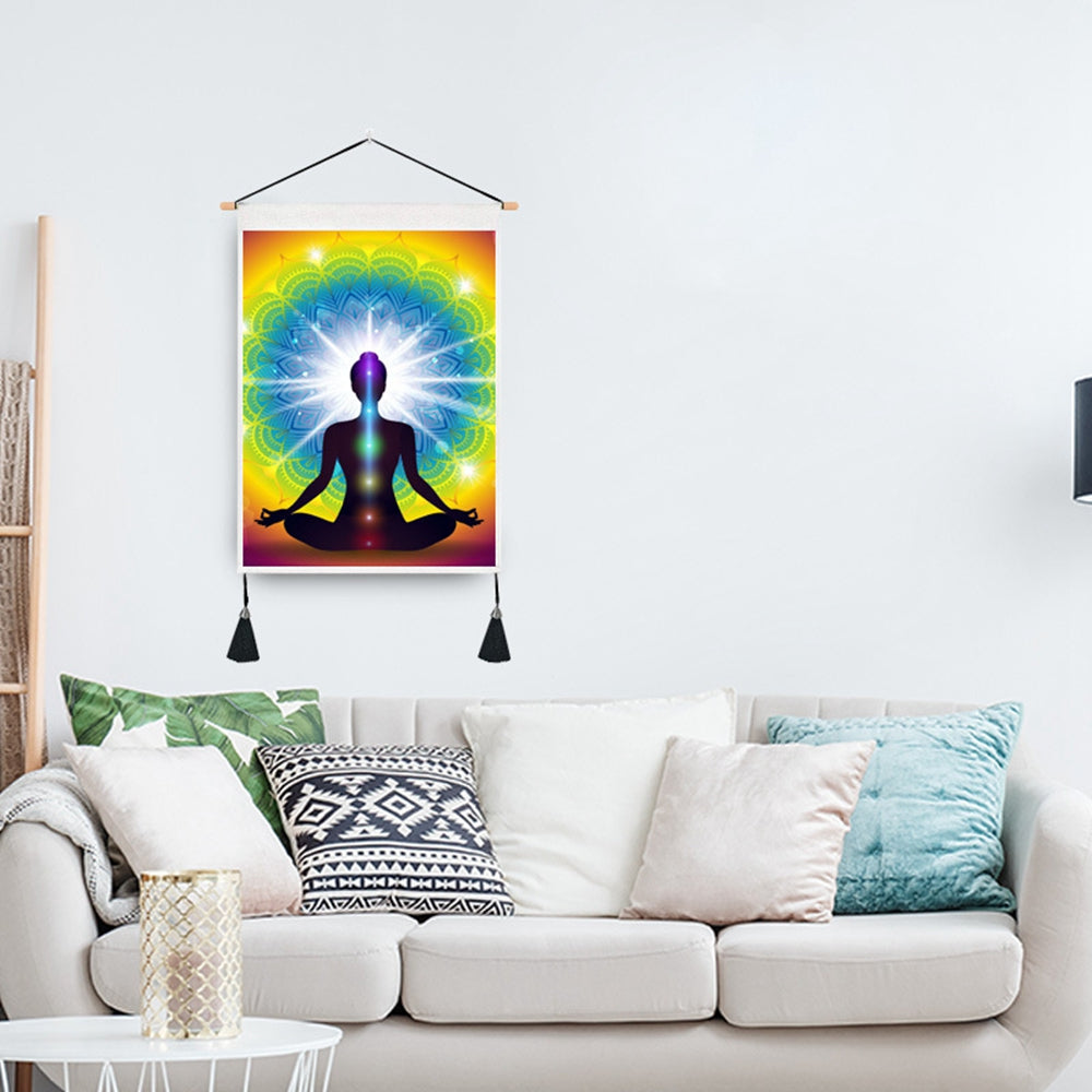 Yoga-Chakra-Lady-Tapestry-Wall-Hanging