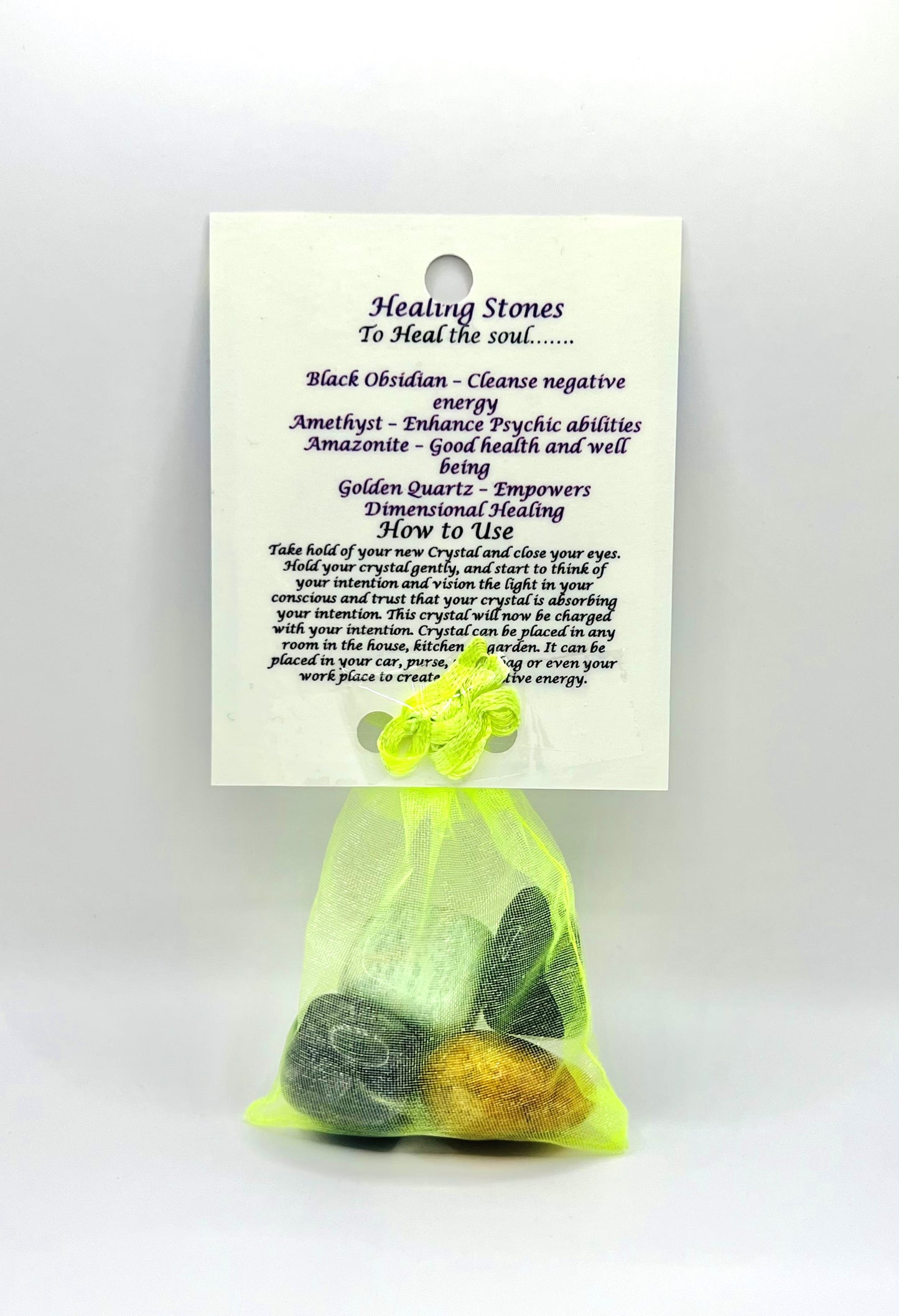 Healing Crystal Healing Bag