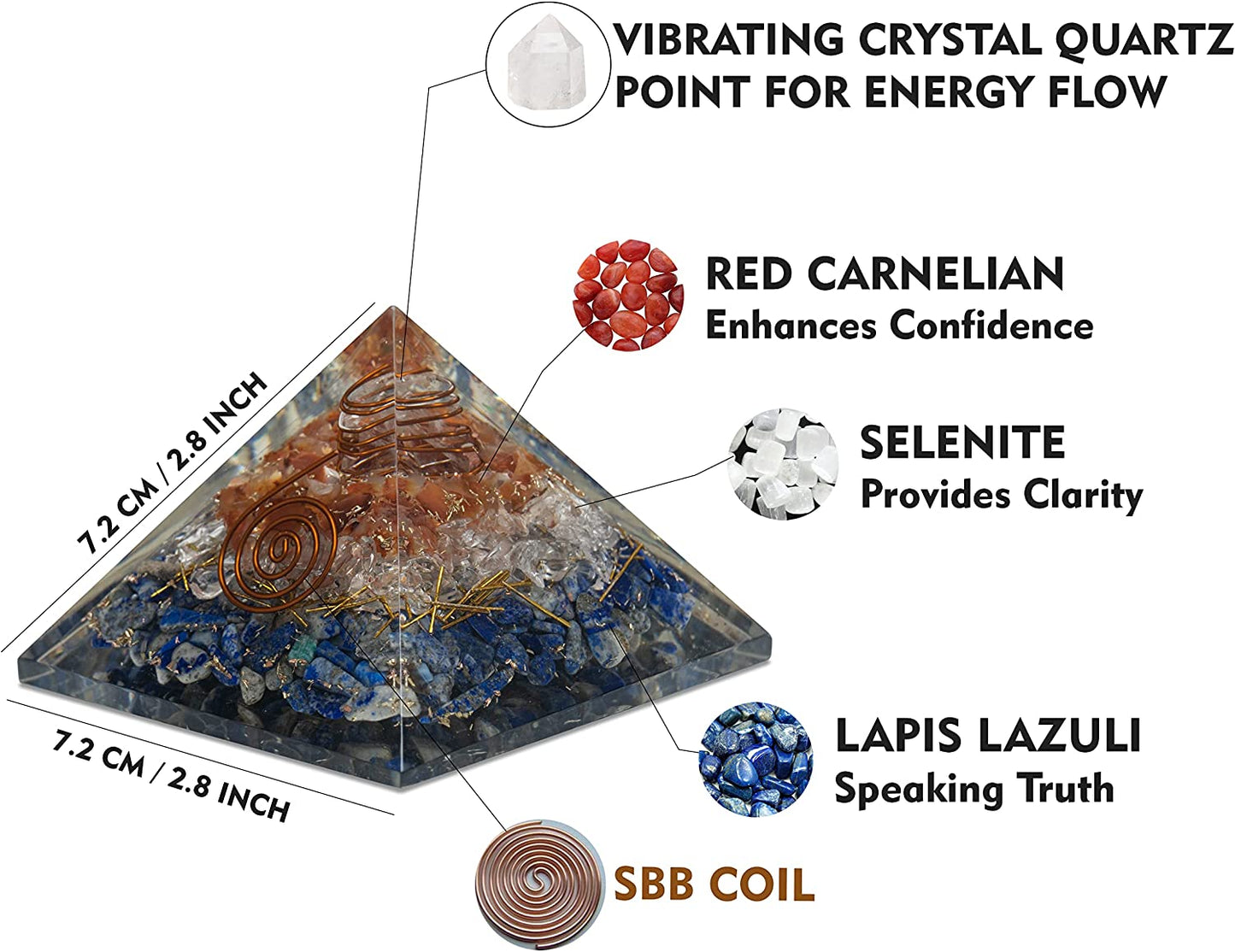 Carnelian-Selenite-Lapis-Orgonite-Pyramid