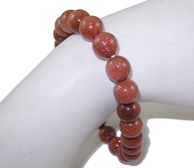 Goldstone-Gemstone-8mm-Bracelet
