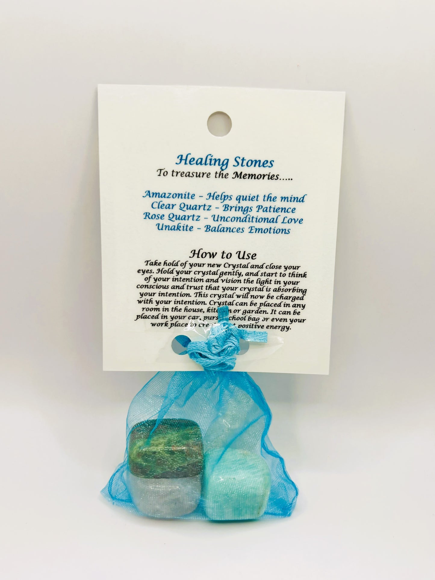 In Memory Crystal Healing Bag