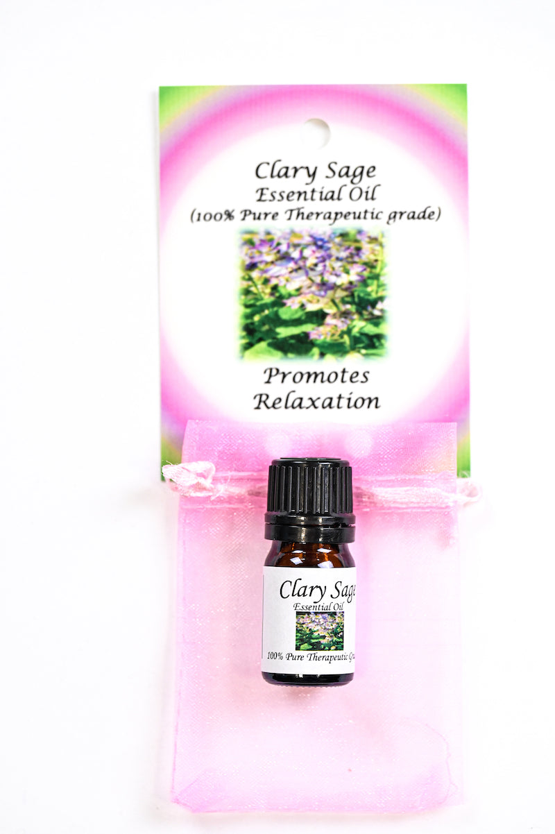 Clary-Sage-Essential-Oil-with-Beautiful-Diffuser-Flower