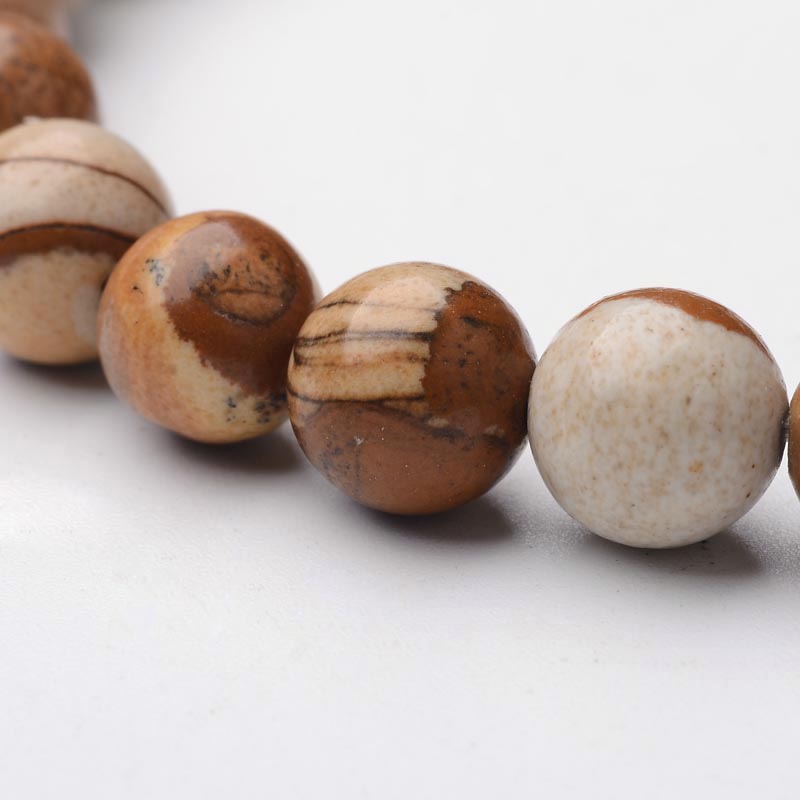 Picture-Jasper-Gemstone-8mm-Bracelet