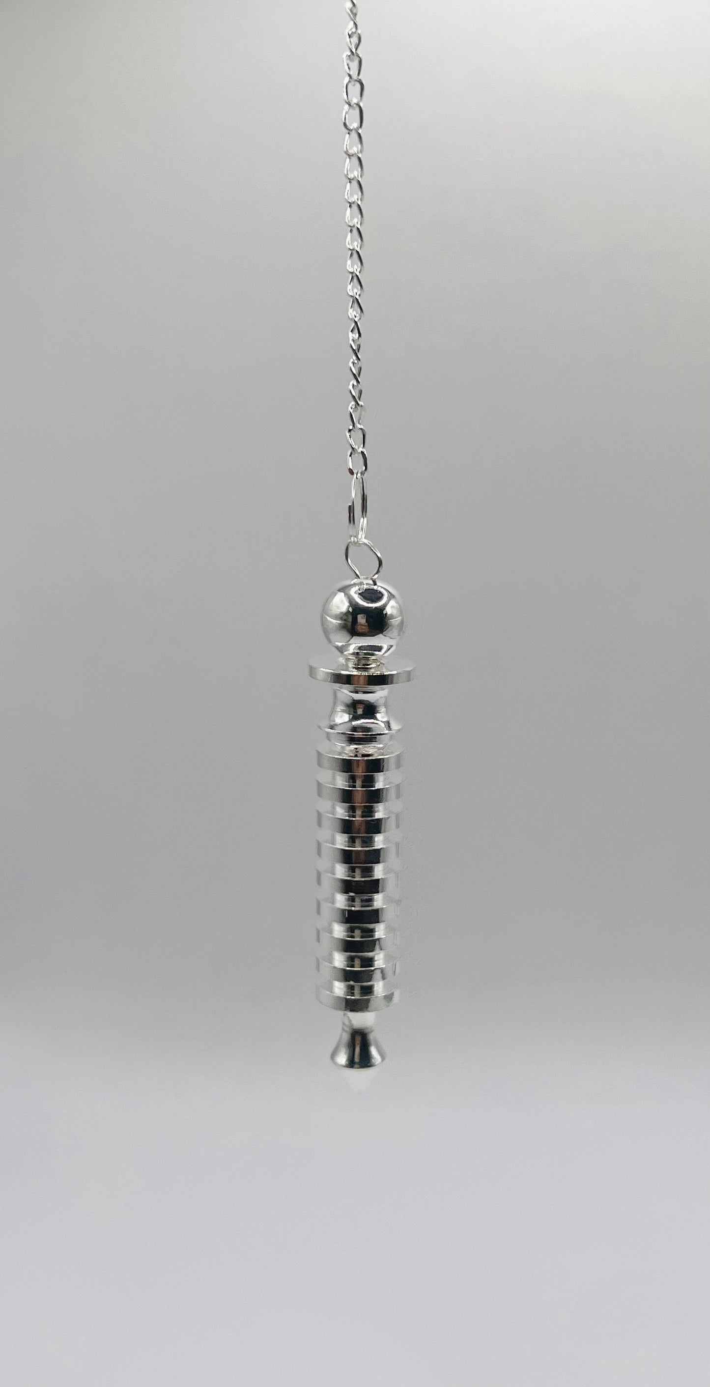 Silver 9 Sphere Solid Openable Pendulum