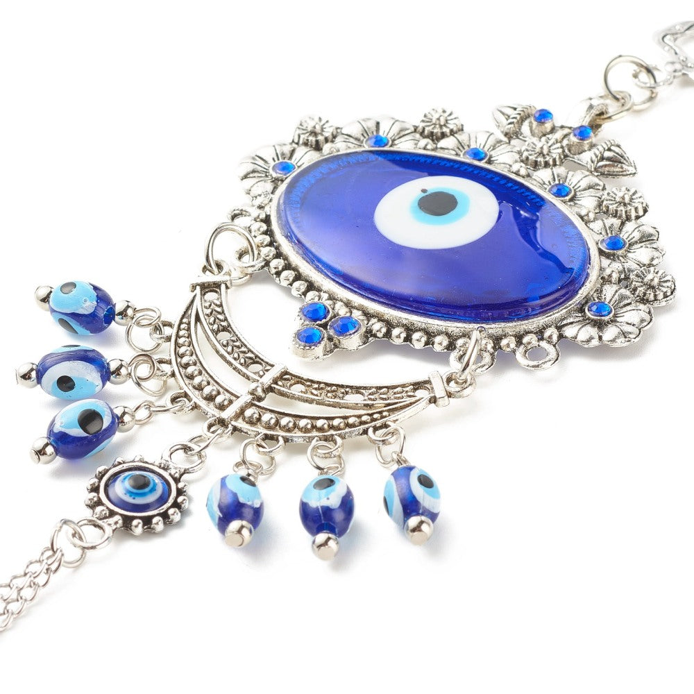 Evil Eye Decor Moon Design Hanging