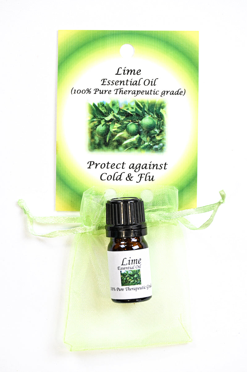 Lime-Essential-Oil-with-Beautiful-Diffuser-Flower