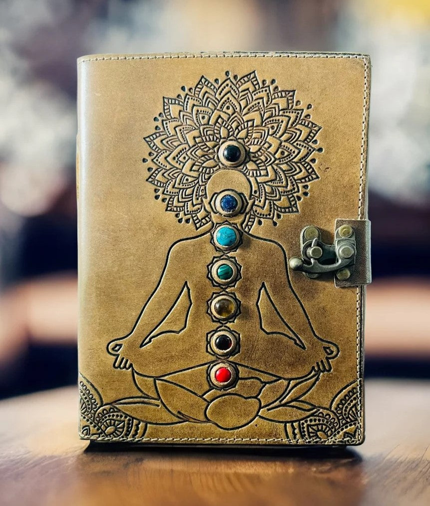 Leather-Journal-Yoga-Chakra