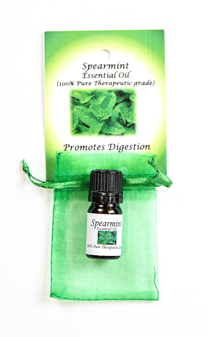 Spearmint-Essential-Oil-with-Beautiful-Diffuser-Flower