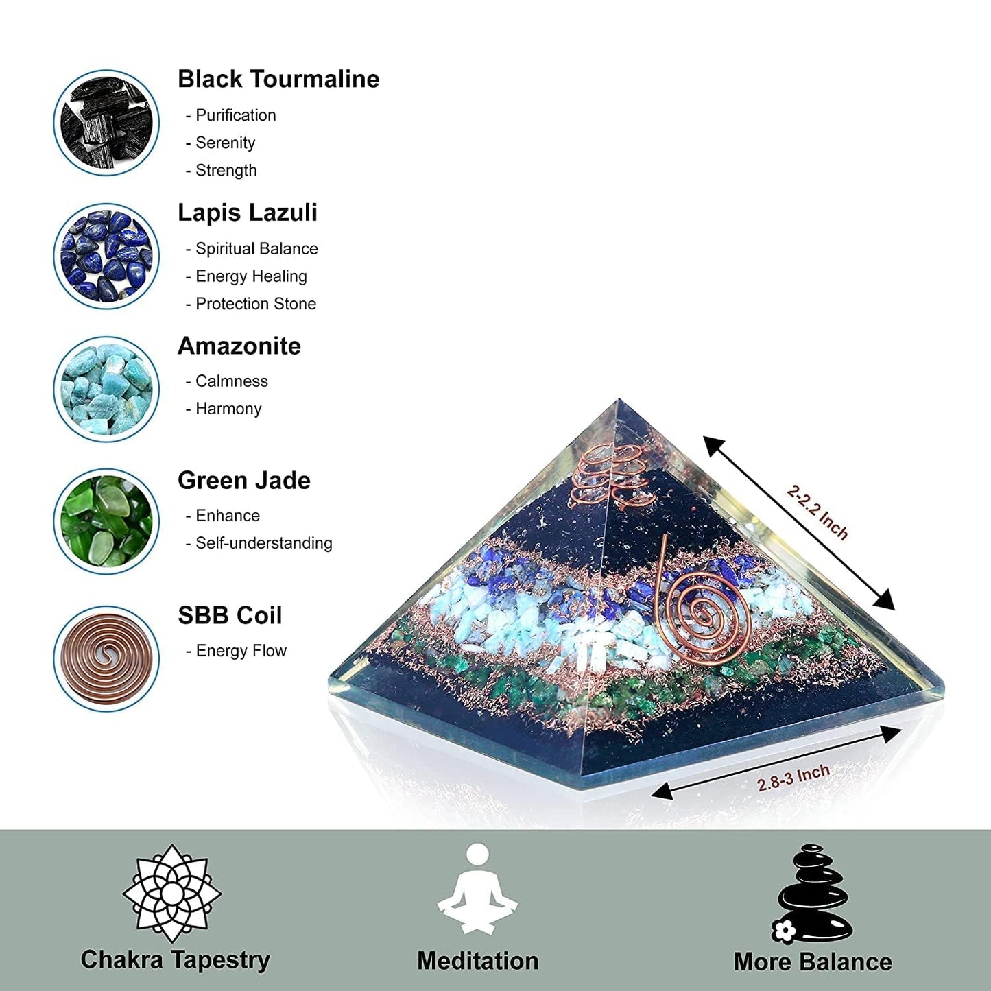 Black-Tourmaline-Lapis-Amazonite-Green-Jade-Orgonite-Pyramid