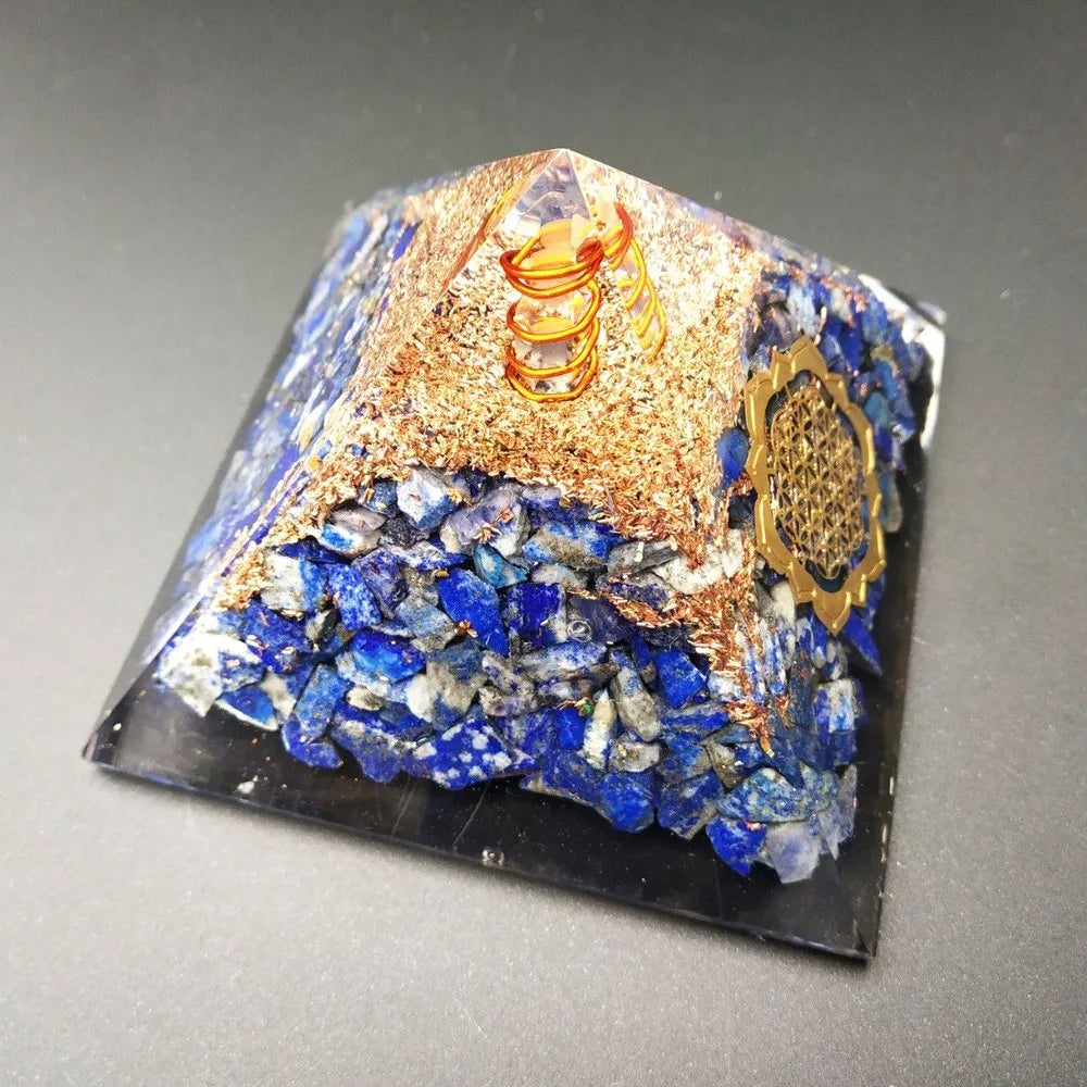 Lapis Orgonite Pyramid