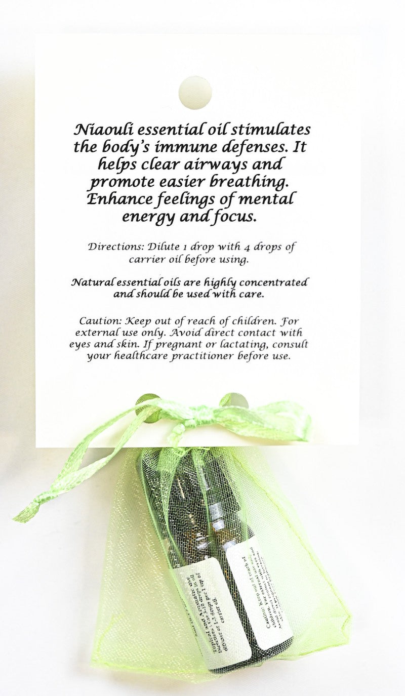 Niaouli Essential Oil with Beautiful Diffuser Flower 5ml
