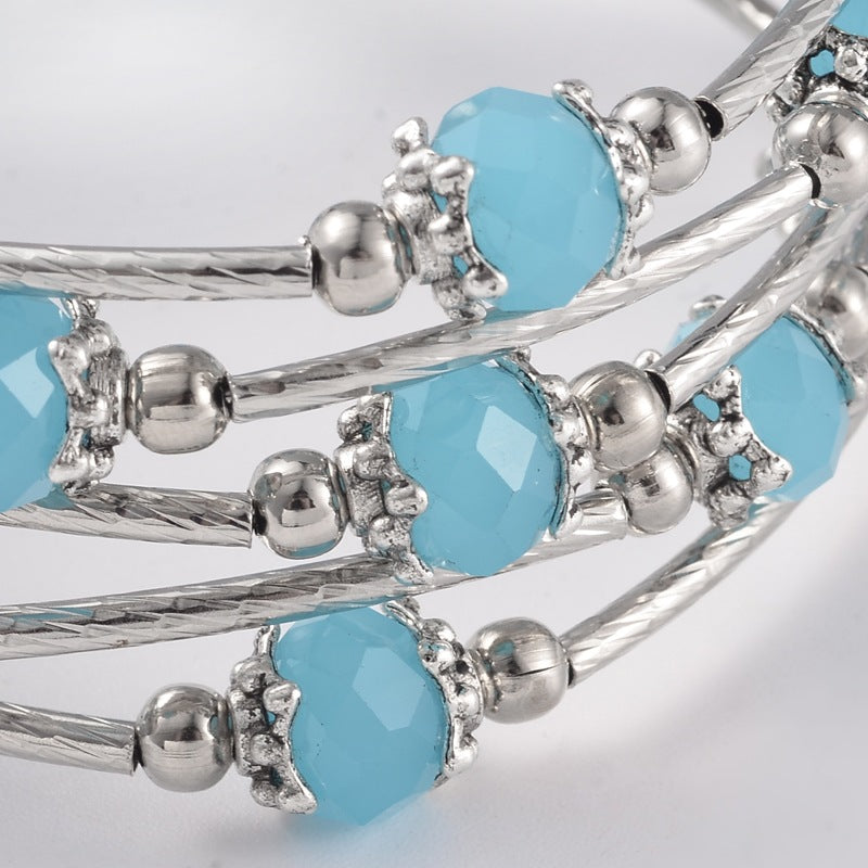 Glass-Bead-Wrap-Bracelet