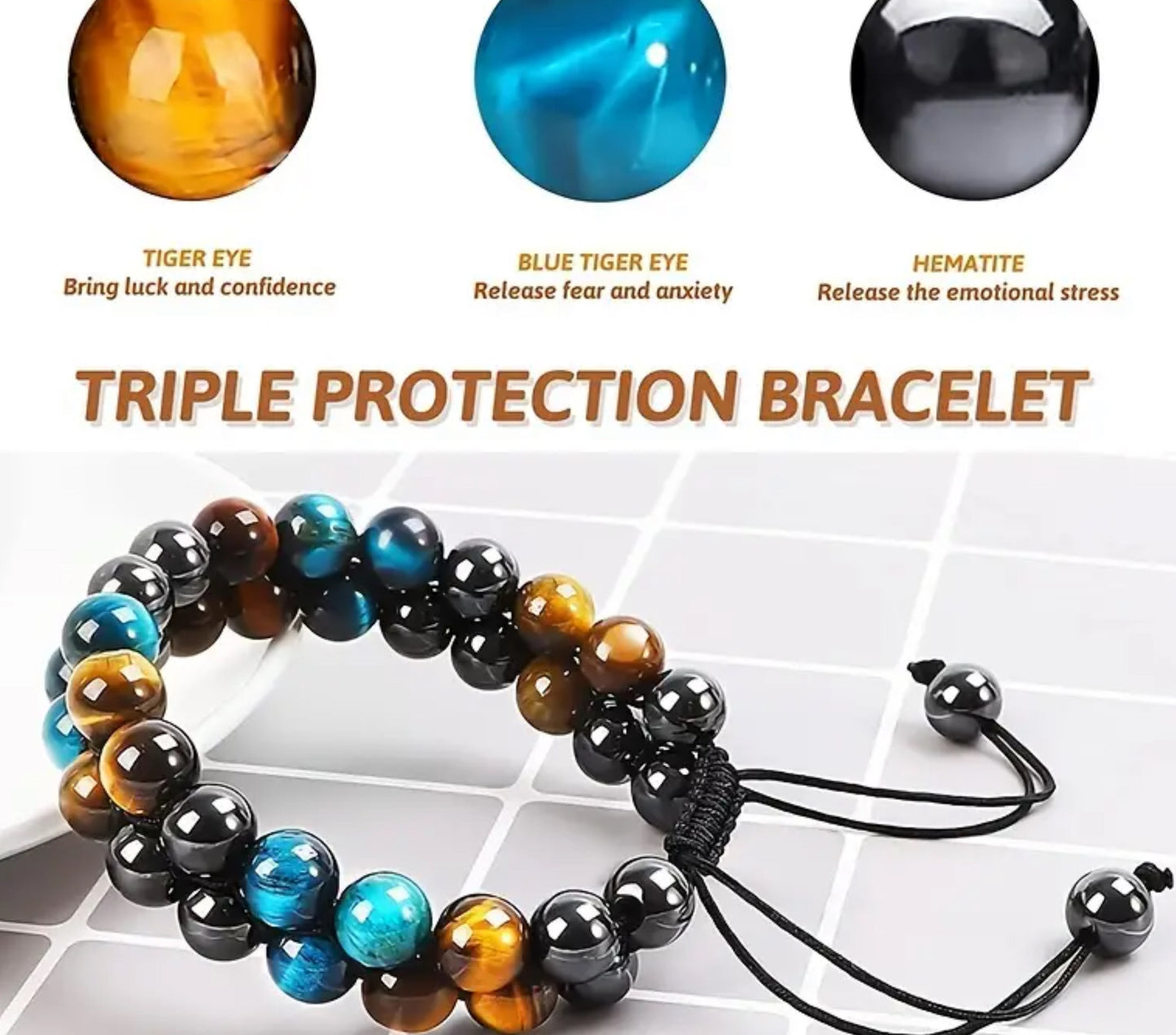 Blue-Tigers-Eye-Hematite-Triple-Protection-Bracelet