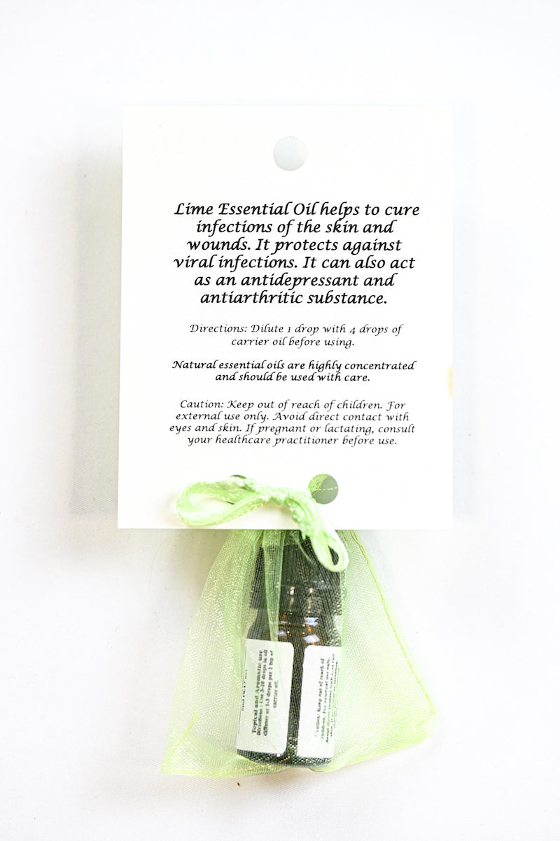 Lime-Essential-Oil-with-Beautiful-Diffuser-Flower
