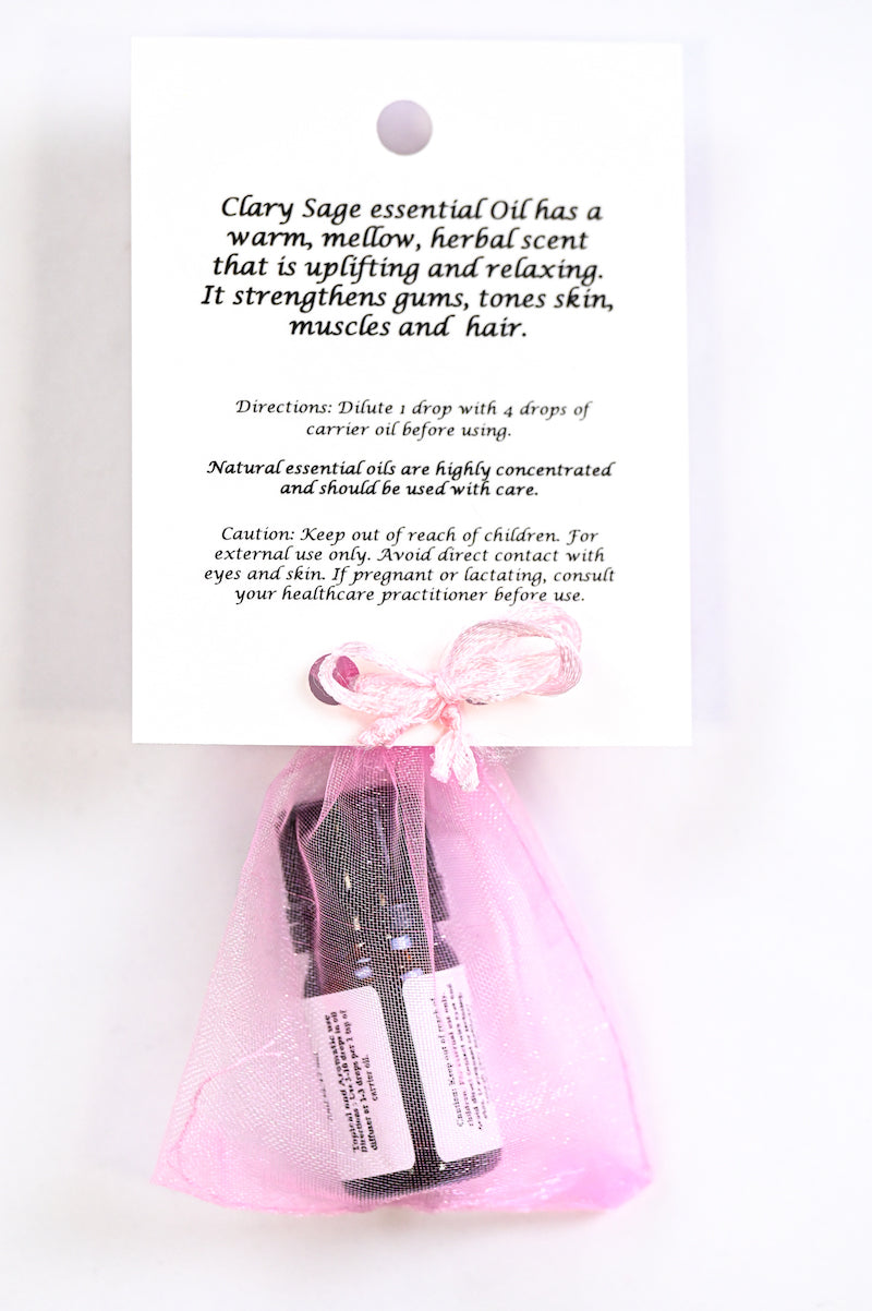 Clary-Sage-Essential-Oil-with-Beautiful-Diffuser-Flower