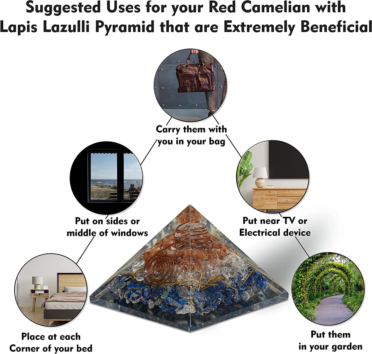 Carnelian-Selenite-Lapis-Orgonite-Pyramid