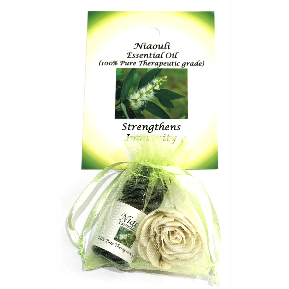 Niaouli Essential Oil with Beautiful Diffuser Flower 5ml