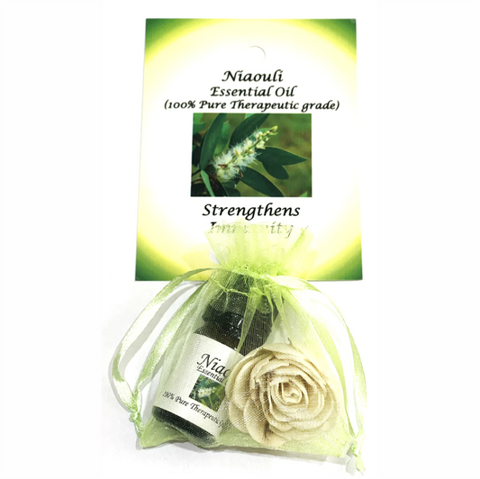 Niaouli Essential Oil with Beautiful Diffuser Flower 5ml