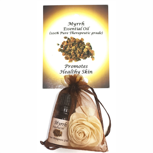 Myrrh Essential Oil with Beautiful Diffuser Flower 5ml
