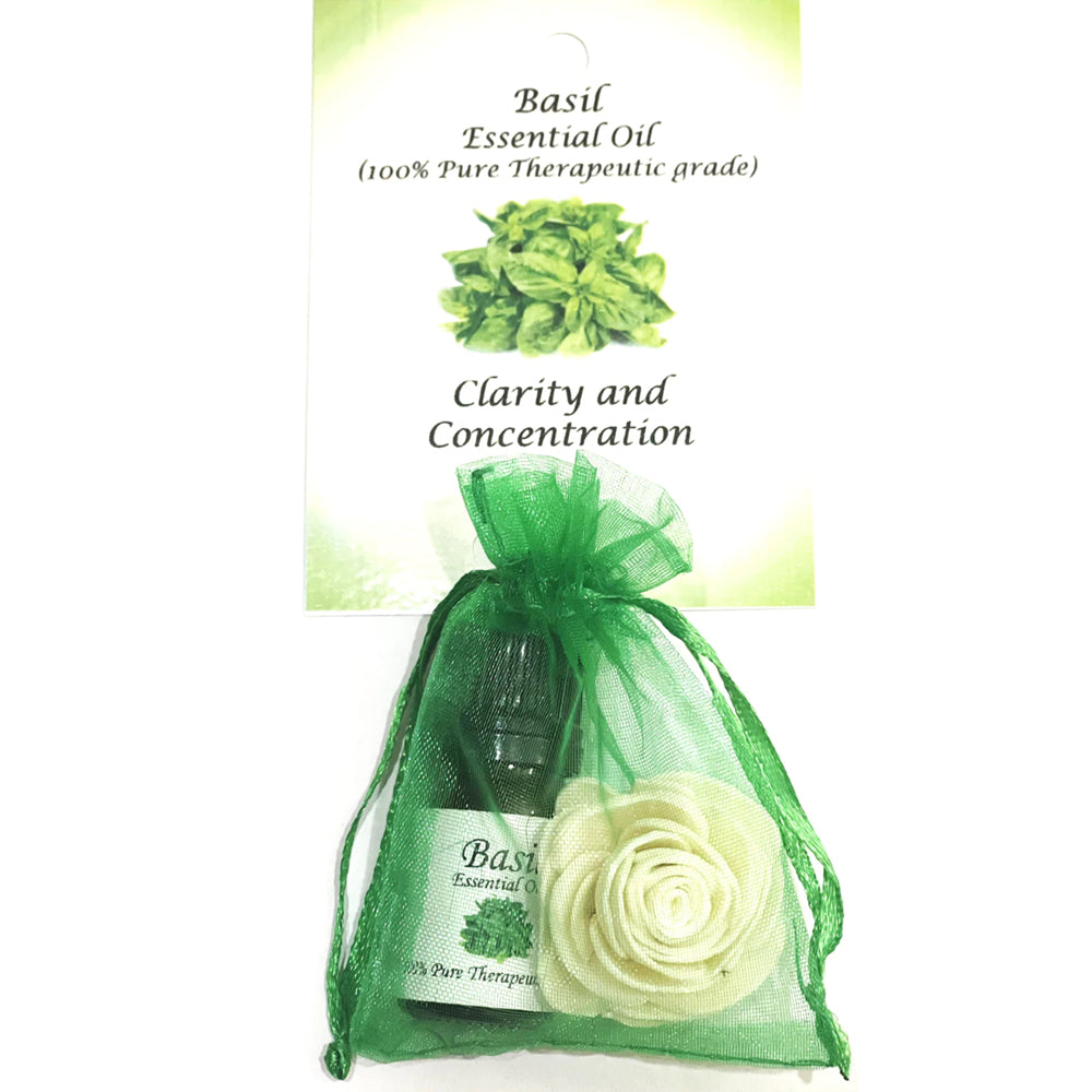 Basil-Essential-Oil-with-Beautiful-Diffuser-Flower-5ML