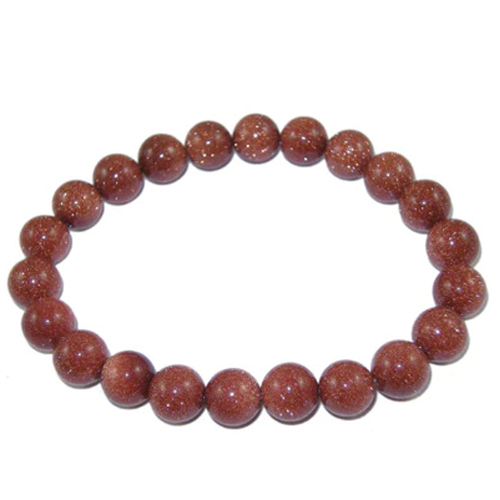 Goldstone-Gemstone-8mm-Bracelet