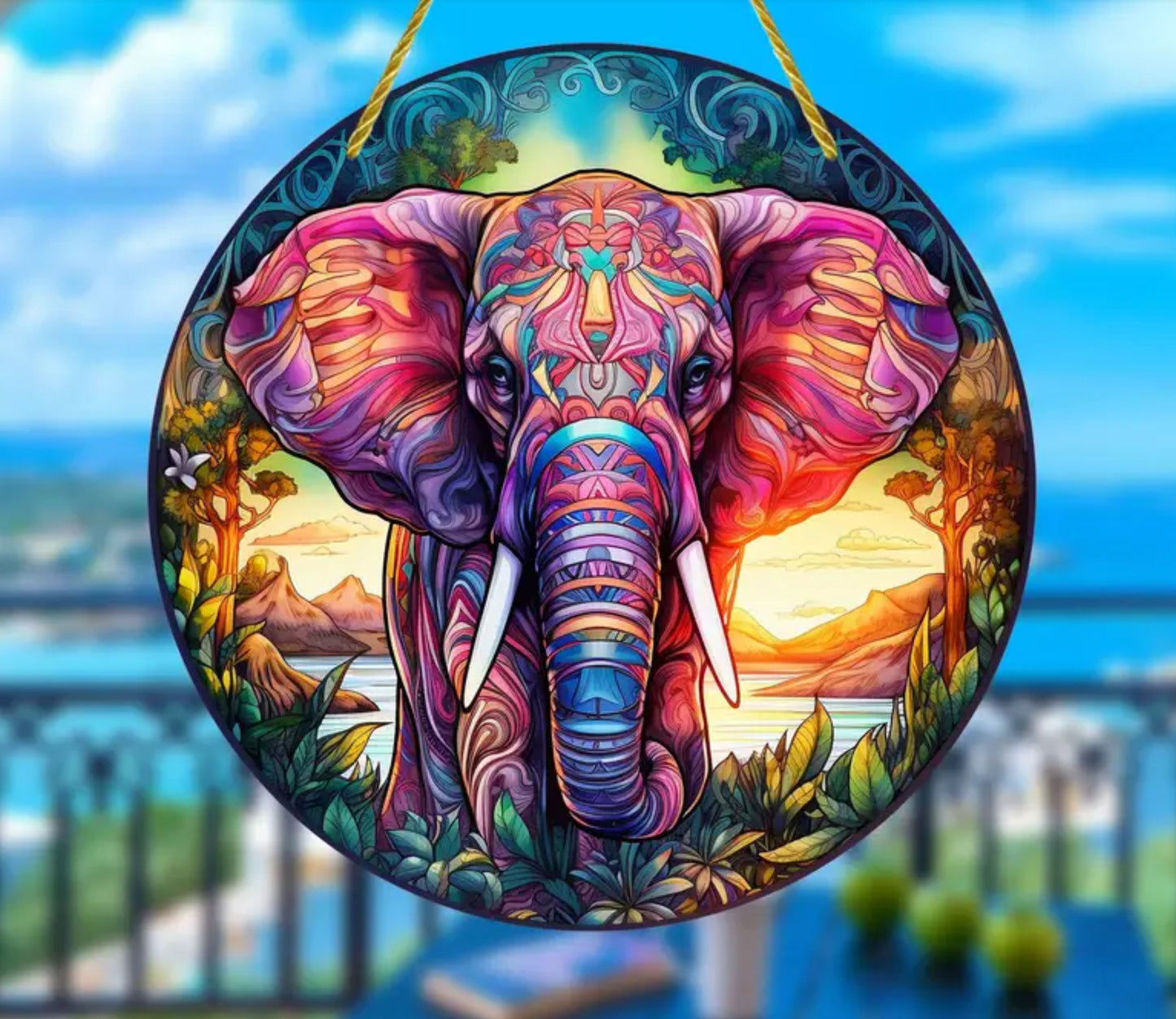 Elephant Suncatcher