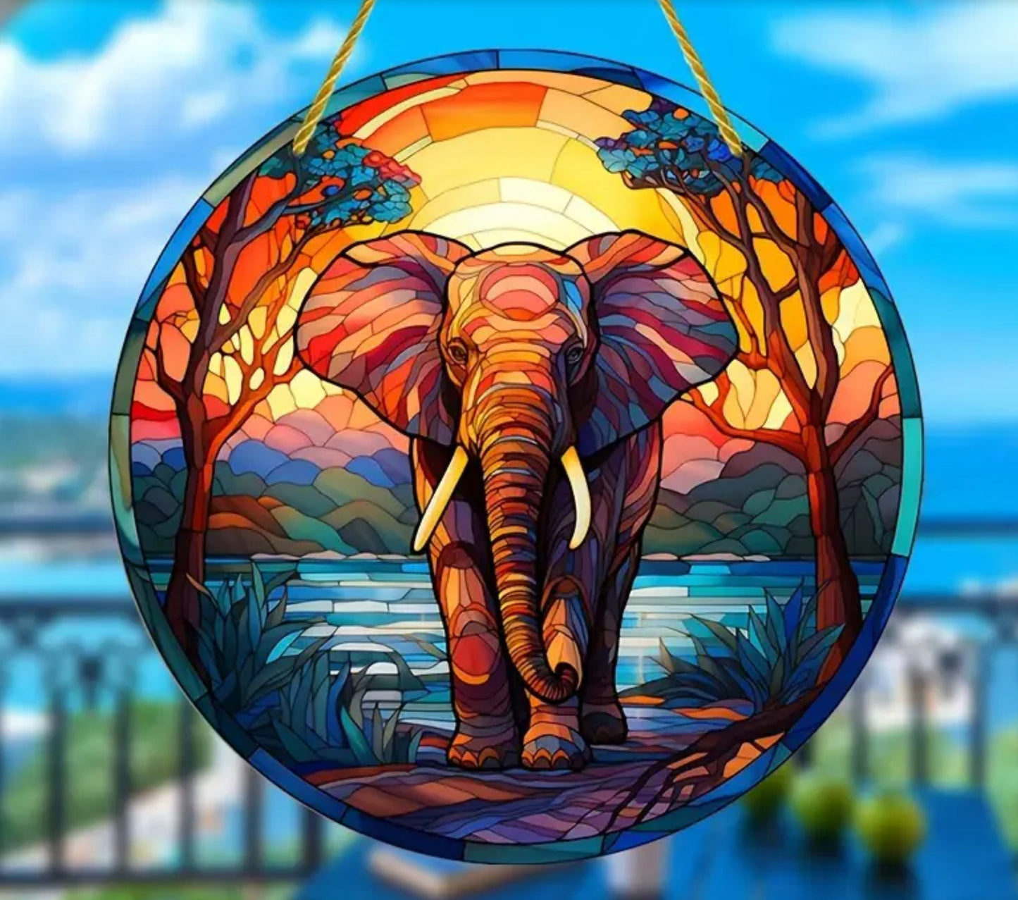 Elephant Suncatcher