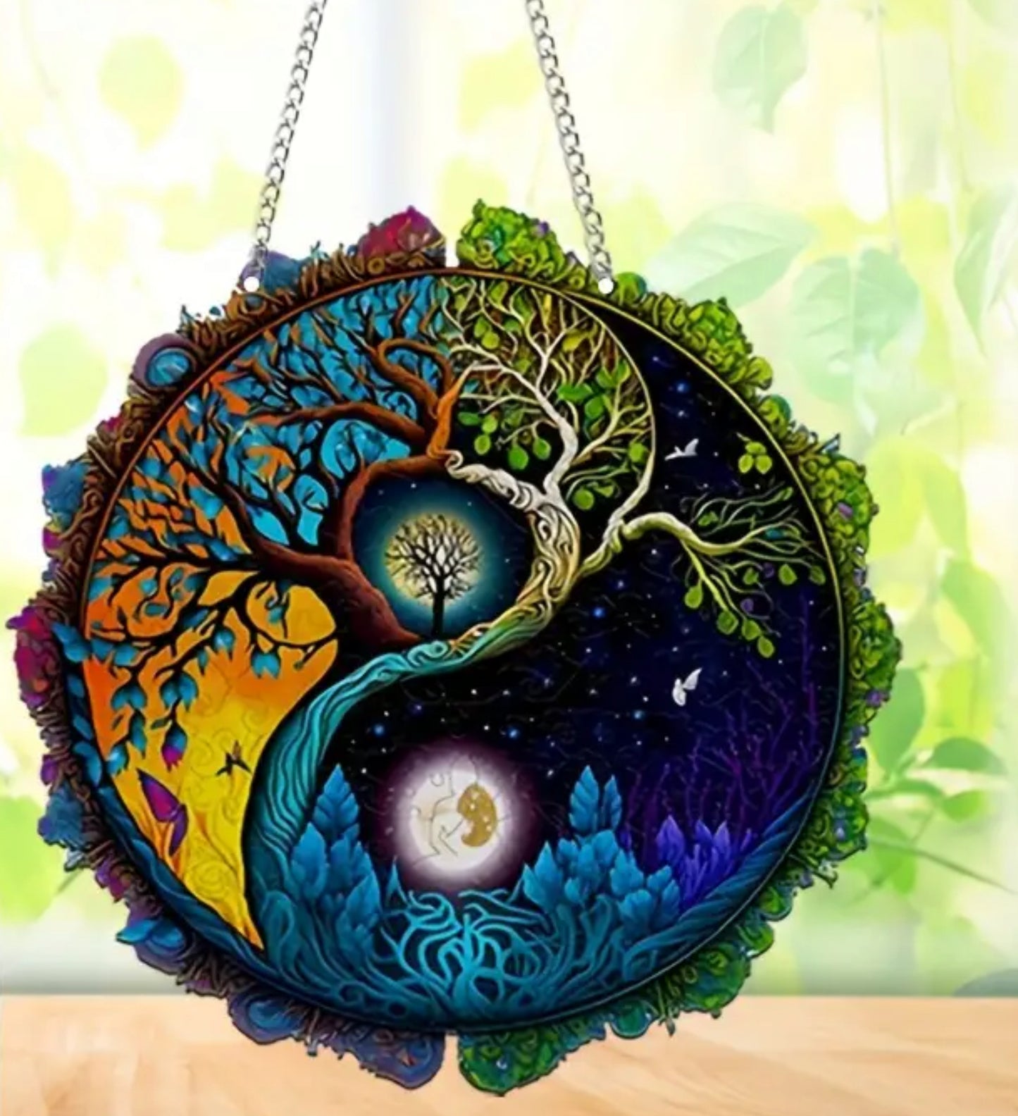 Tree of Life Ying Yang Suncatcher