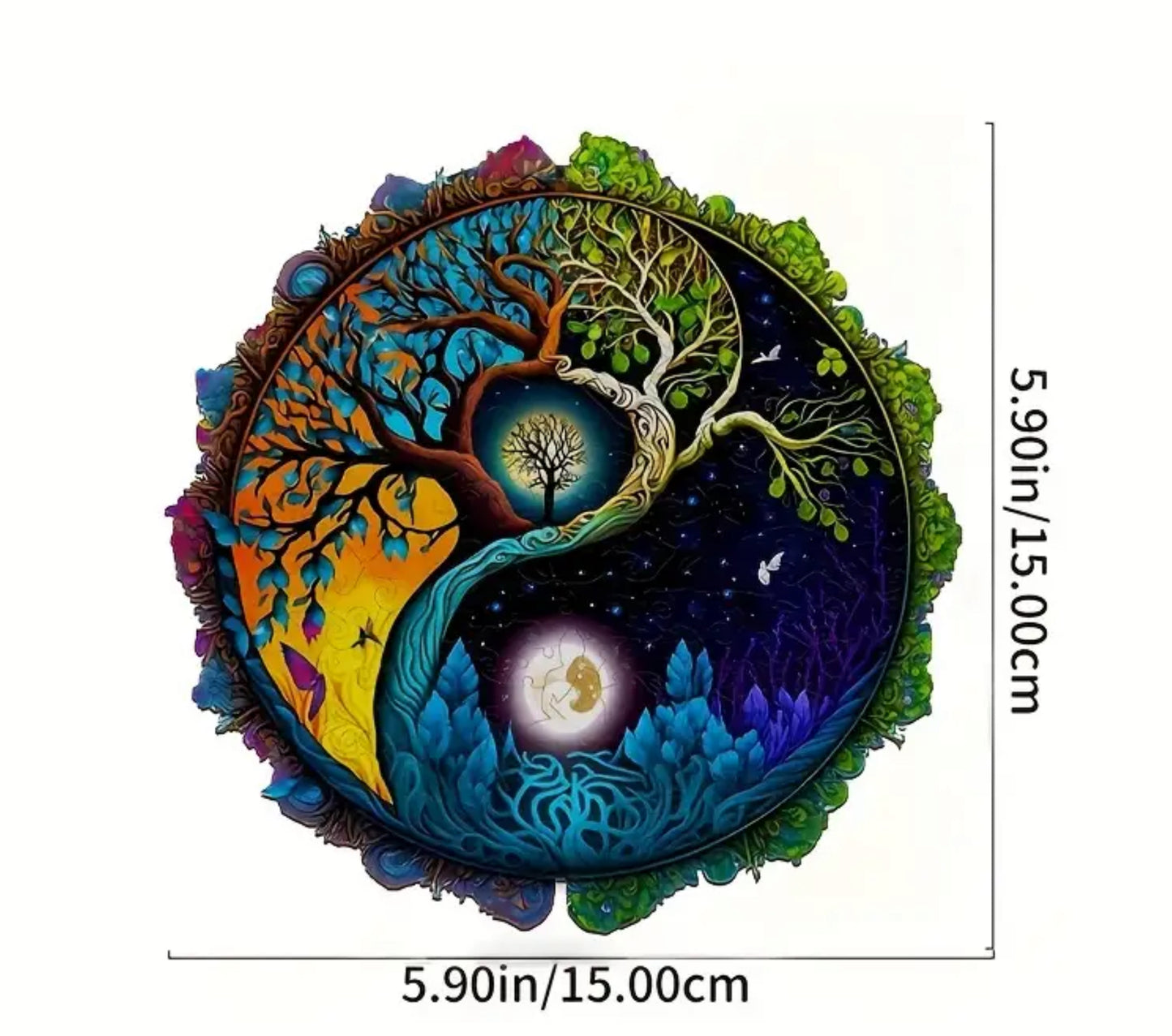 Tree of Life Ying Yang Suncatcher