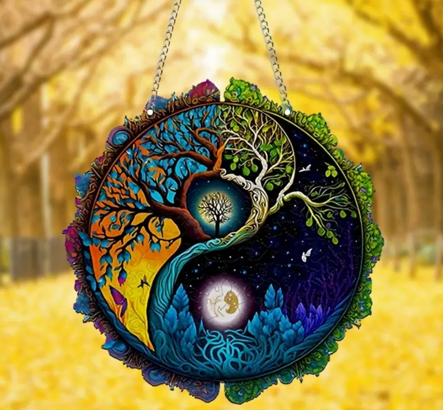 Tree of Life Ying Yang Suncatcher