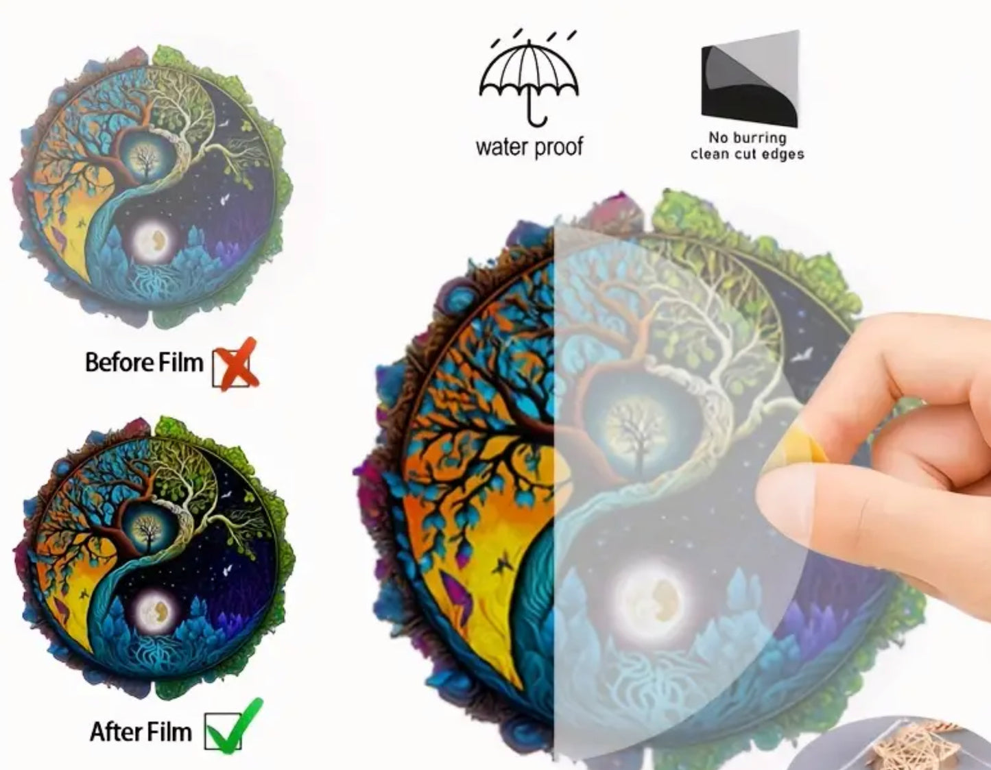 Tree of Life Ying Yang Suncatcher