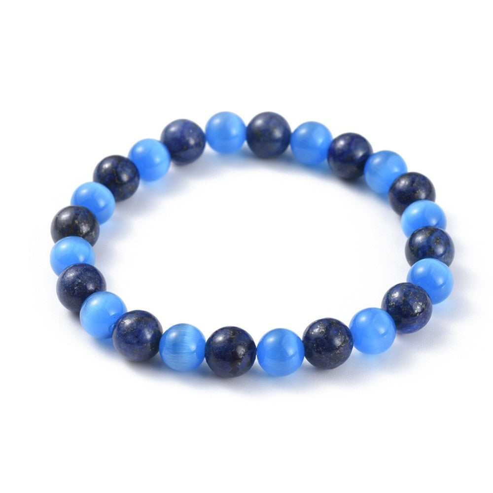 Gemstone-&-Cat-Eye-Bracelet