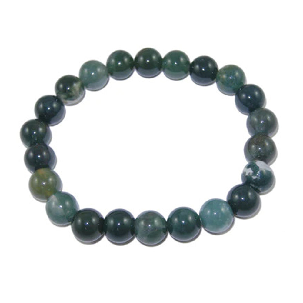 Moss Agate Gemstone Bracelet