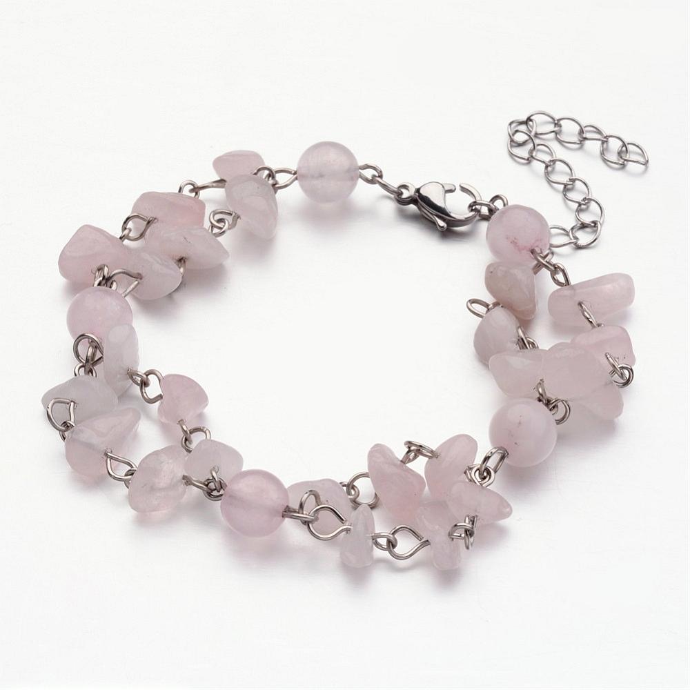 Cluster-Gemstone-Lobster-Claw-Bracelet
