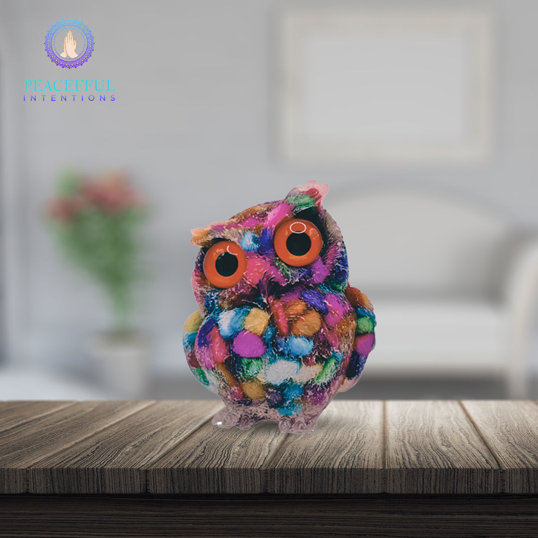 Sea Shell Resin Owl