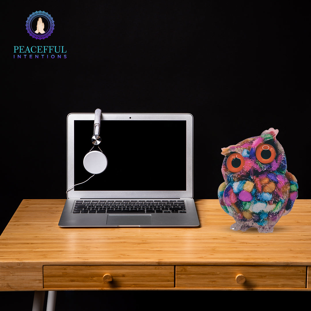 Sea Shell Resin Owl