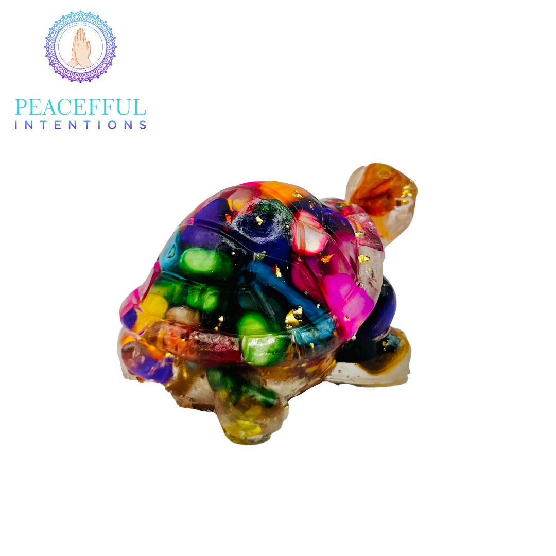Sea Shell Resin Turtle