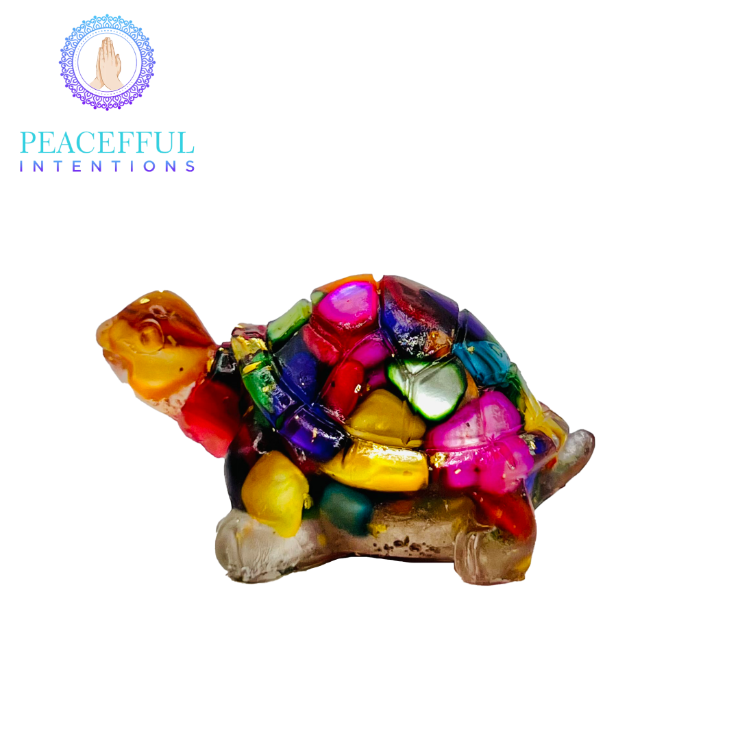 Sea Shell Resin Turtle