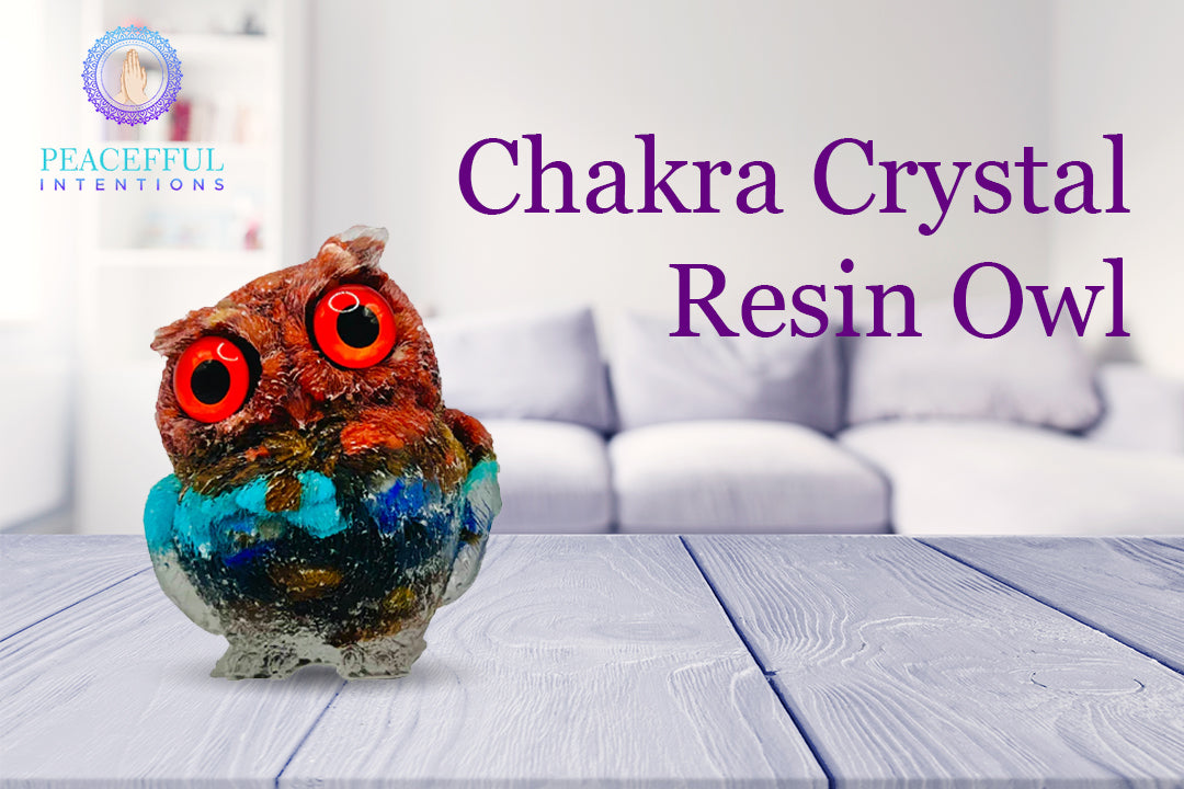 Chakra-Crystal-Resin-Owl