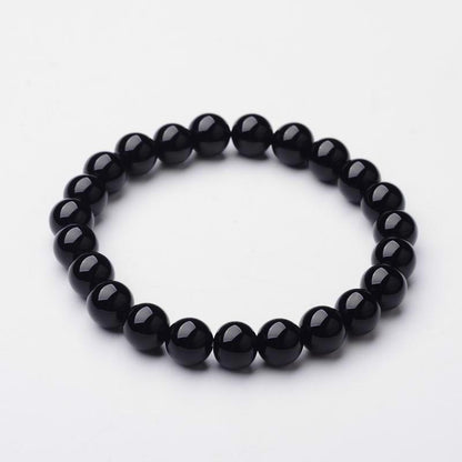 Black Obsidian Gemstone 8mm Bracelet