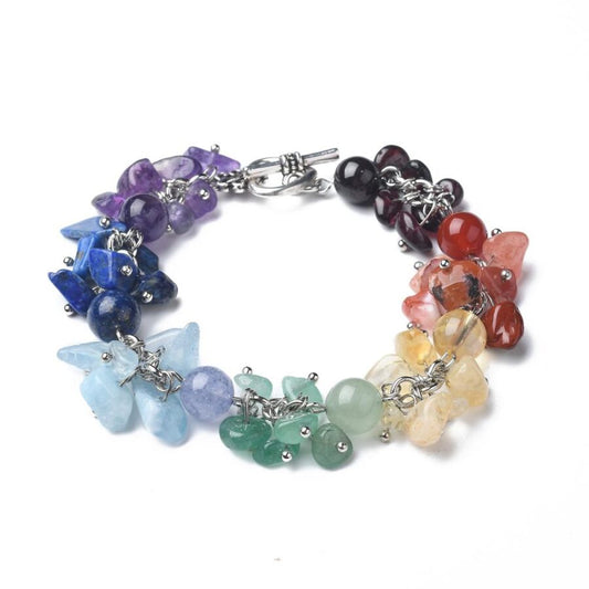 Chakra-Cluster-Heart-Clasp-Bracelet